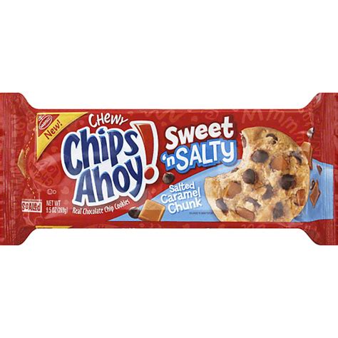 Nabisco Chips Ahoy Chewy Cookies Sweet N Salty Salted Caramel Chunk
