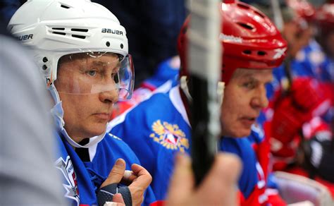 Russian president vladimir putin was in the midst of a victory lap after a hockey match when he tripped and fell. Putin might head to North Pole for a face-off on the ice ...