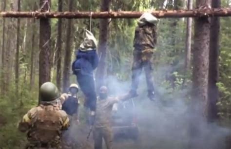 Pro Kiev Militants Hang Man And His Pregnant Wife Video