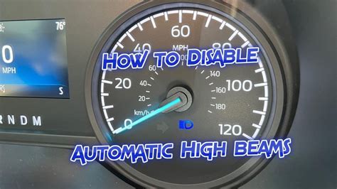 How To Disable The Automatic High Beams On The 2021 Ford F 150 Youtube