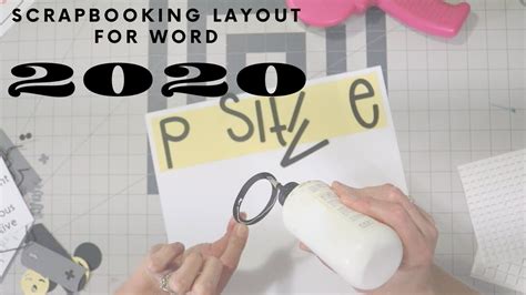 2020 Word Scrapbooking Layout Youtube