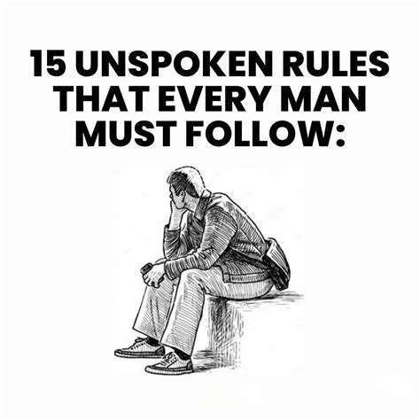 Nolan The Money Hustler On Twitter 15 Unspoken Rules That Every Man