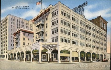 View Of Hotel Adams Phoenix Az Postcard