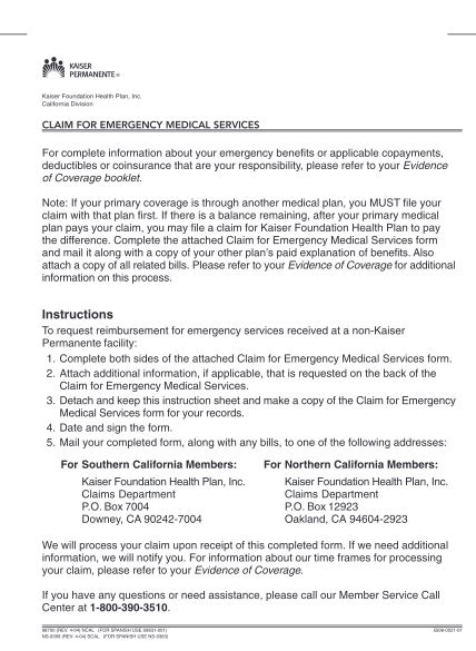 Kaiser Permanente Sick Note