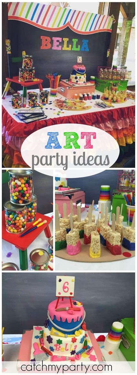 272 Best Art Party Ideas Images On Pinterest Birthday Party Ideas