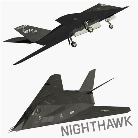 3d F117 Nighthawk