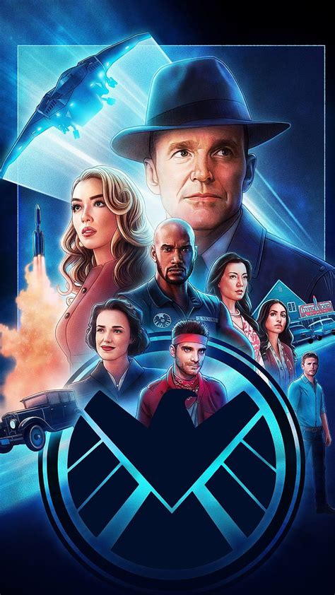 Agents Of Shield Blue Drawings Entertainment Logo People Series