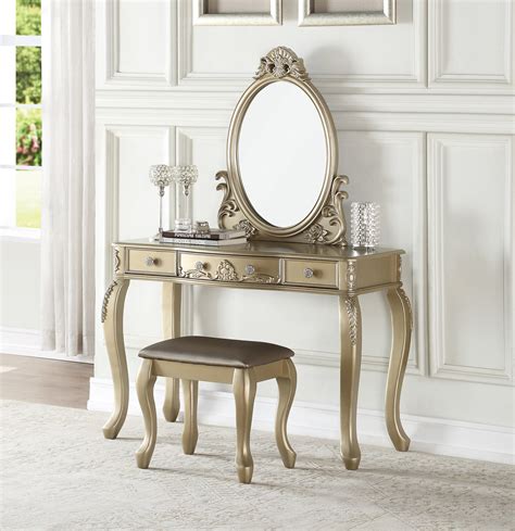 Simple Relax 54 In Antique Oak Makeup Vanity In The Makeup Vanities