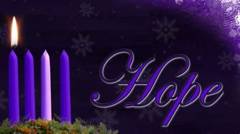 Advent Hope Candle Still Image Hd And Sd Vertical Hold Media