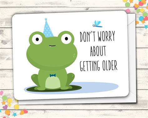 Frog Birthday Card Printable Printable Templates Free
