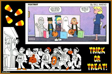 Hw 2008 04 Trick Or Treat Comics Foxtrot In Addition To Flickr