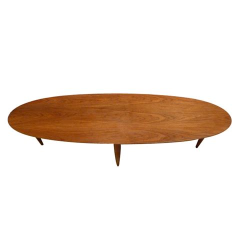 Mid century modern lane c.1960s surfboard coffee table w/inlay gorgeous. Classic 50's Walnut Surfboard Coffee Table at 1stdibs