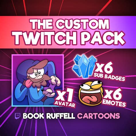 The Custom Twitch Pack 1x Twitch Avatar Profile Picture 6x Etsy