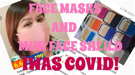Face Masks Unboxing From Shopee Youtube