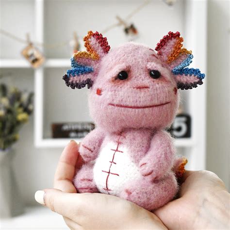 Axolotl Crochet Pattern Axolotl Plush Crochet Baby Dragon Etsy