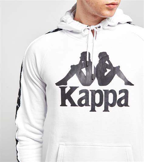 Kappa Authentic Hurtado Tape Hoodie In White For Men Lyst
