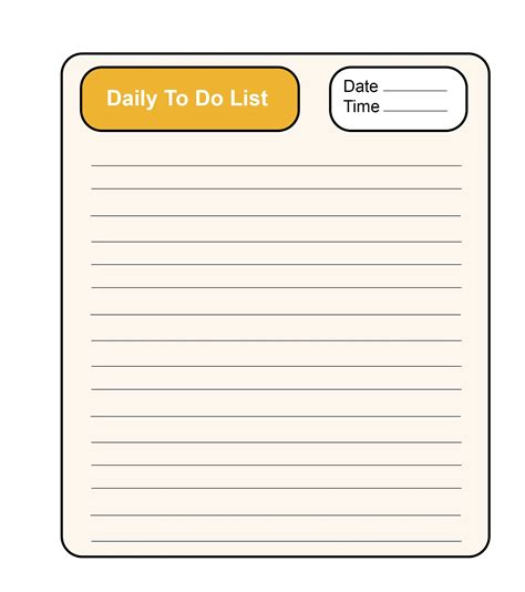 5 Printable Daily To Do List 2020 Templates Best Printable Calendar