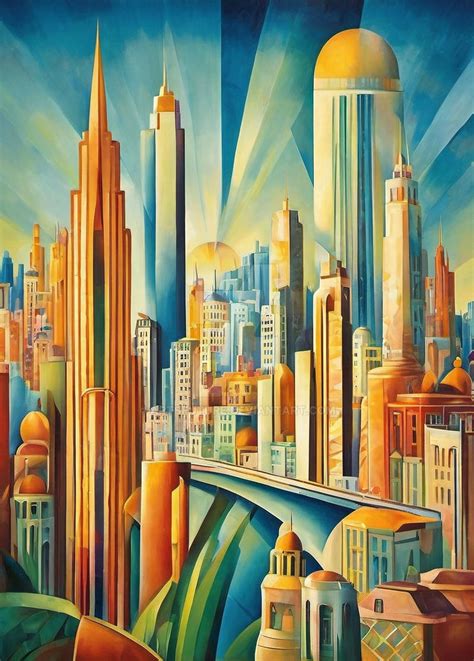 Art Deco City By Artsfuture On Deviantart