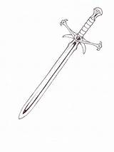 Simple Espada Swords Sword Coloring Deviantart Template Shield sketch template