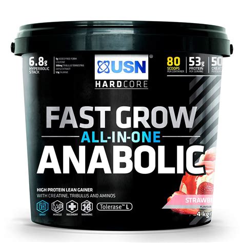 Usn Fast Grow Anabolic Strawberry Gro031 4kg Buy Online In South