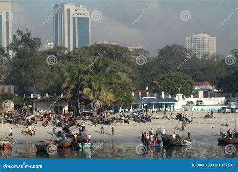 o porto de dar es salaam em tanzânia foto de stock editorial imagem de panorama cidade 90667903