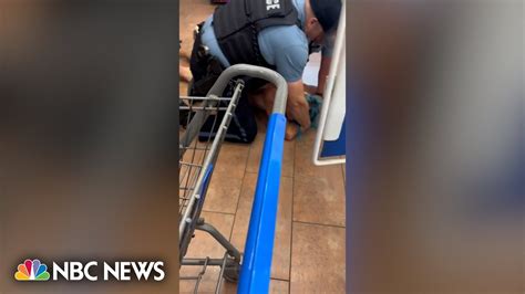 Watch Video Shows Man Held Down By Kansas City Police In Walmart Youtube
