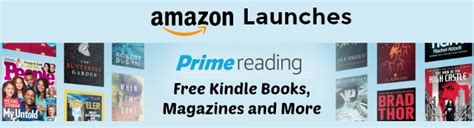 Read anytime, anywhere on your phone, tablet, or computer. Amazon Launches Prime Reading - Free Kindle Books ...