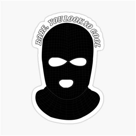 Robbers Ski Mask Sticker By Elissal12 Redbubble