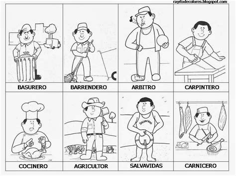 Maestra De Primaria Dibujos De Oficios Para Colorear Profesiones