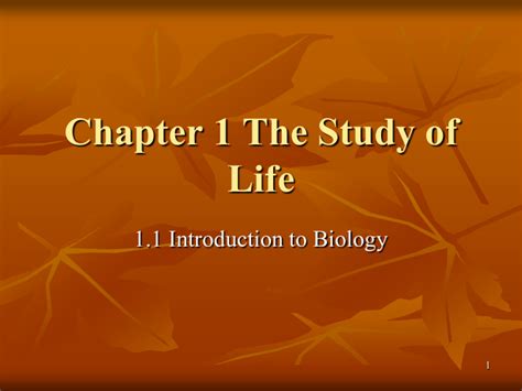 Chapter 1 Biology The Study Of Life