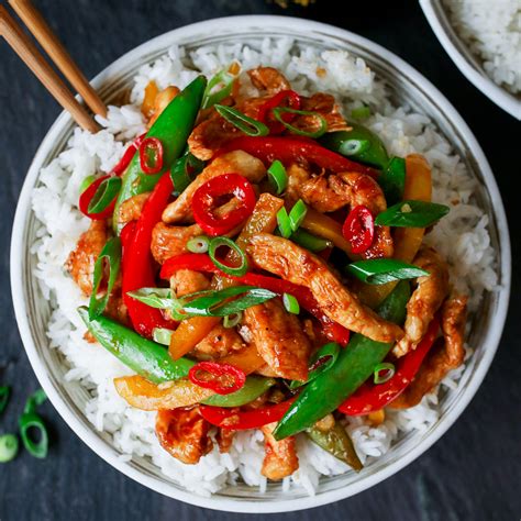 Healthy Spicy Chicken And Vegetable Stir Fry Recipe