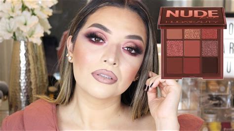 HUDA BEAUTY NUDE OBSESSIONS RICH EYESHADOW PALETTE TUTORIAL YouTube