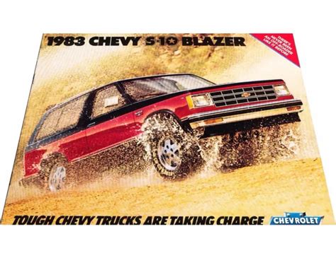 1983 Chevrolet Chevy S 10 Blazer Original Sales Brochure Catalog