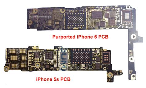 Iphone 6 full pcb cellphone diagram mother board layout iphone. Bare iPhone 6 Logic Board Surfaces, Claimed to Support NFC and 802.11ac Wi-Fi - MacRumors