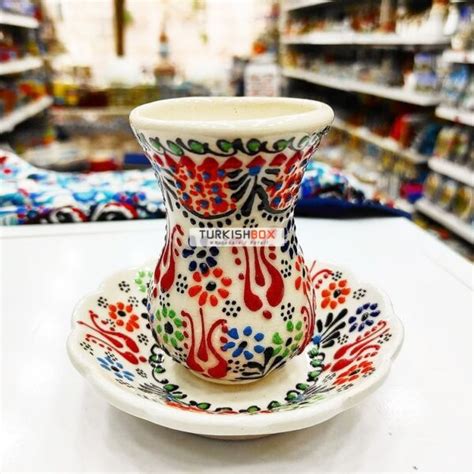 Ceramic Turkish Tea Cups Set Of Turkishbox Wholesale