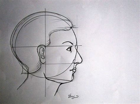 comment dessiner un visage de profil domi dessins et peintures