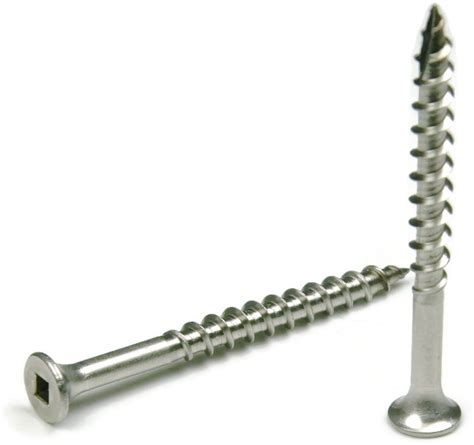 316 Stainless Steel Deck Screws Marine Grade Square Drive 10 X 3 Qty
