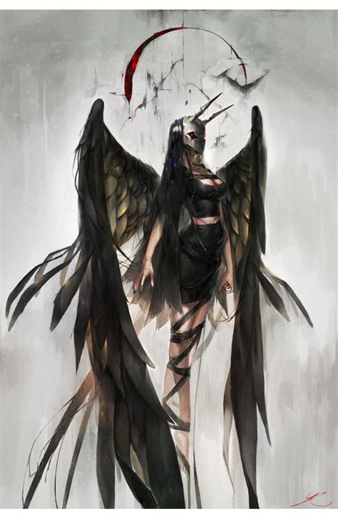 Anime Girl Dark Angel Animes Mangás Games Pinterest Angel