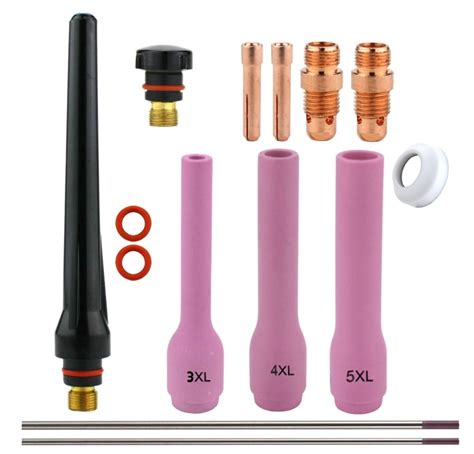 Consumables Kit For Series Tig Torches With Stubby Set Up X