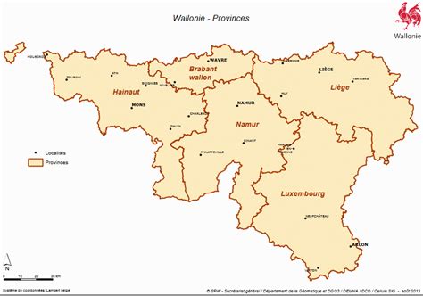 La Wallonie ≡ Voyage Carte Plan