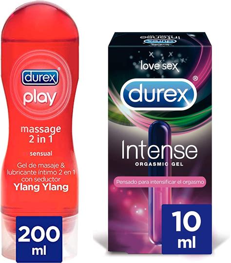 Durex Gel Lubricante Massage Sensual Gel Durex Intense Pack Durex Geles Sexuales Amazon Es