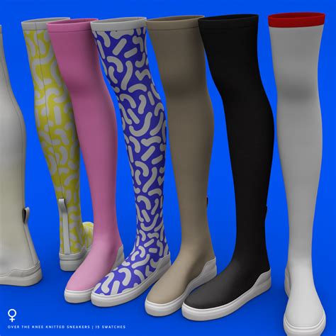 Six Pairs Of Womens Boots With Different Colors And Patterns On The