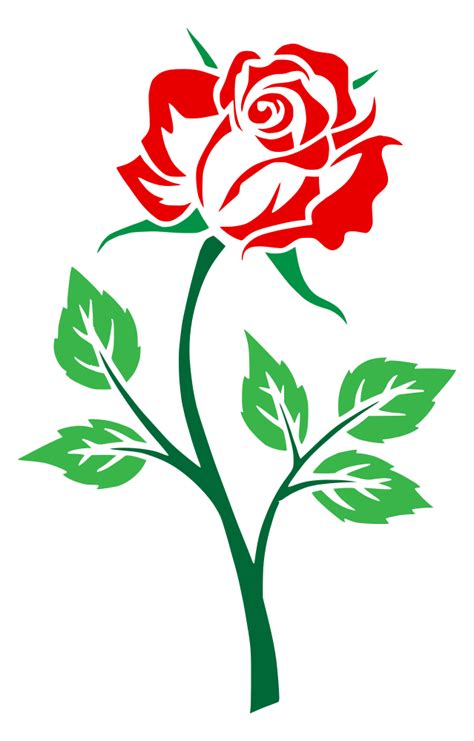 Onlinelabels Clip Art Colored Rose