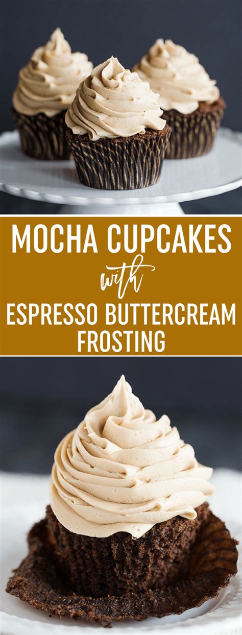 Buttercream, also referred to as butter icing or frosting, is used for either filling, coating or decorating cakes. Mocha Cupcakes Recipe with Espresso Buttercream Frosting