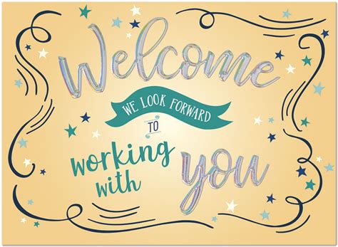 Working Welcome Card Employee Welcome Cards Posty Cards