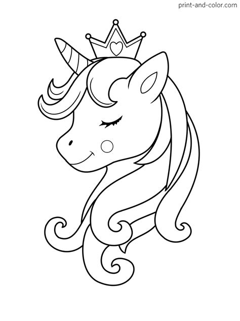 Unicorn Outline Coloring Page Coloring Pages