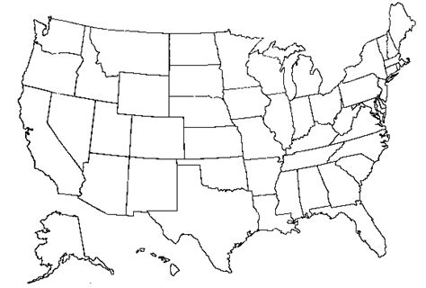 Us Map Black And White Usa Map Clip Art Image 28428