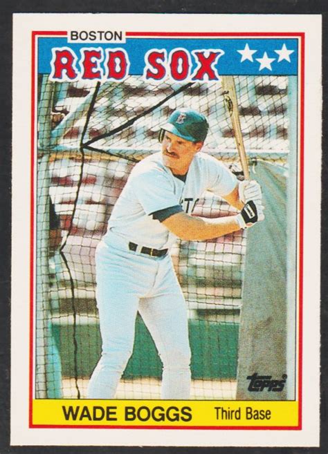 Find historical values for graded 1983 donruss wade boggs #586 baseball cards by viewing prices sold on ebay and major auctions. Boston Red Sox Wade Boggs 1988 Topps American Baseball Card 4