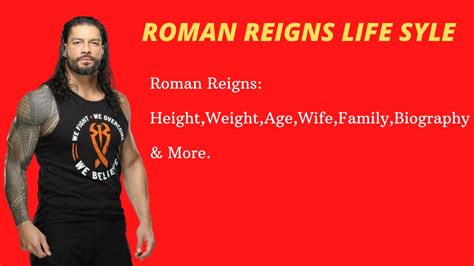 Roman Reigns Lifestyle In 2020 Youtube
