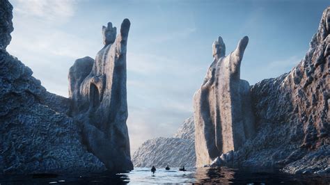 Argonath From The Lord Of The Rings Blender